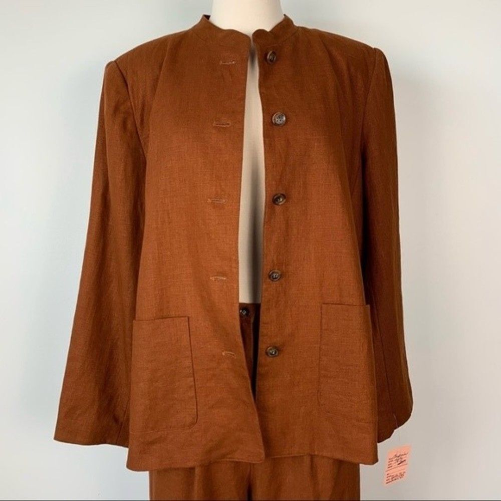NWT Clifford & Wills 100% Linen Mismatched Blazer Suit Set 14P / 16P